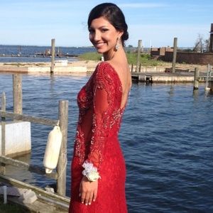 Stunning Red Prom Dress / Ball Gown